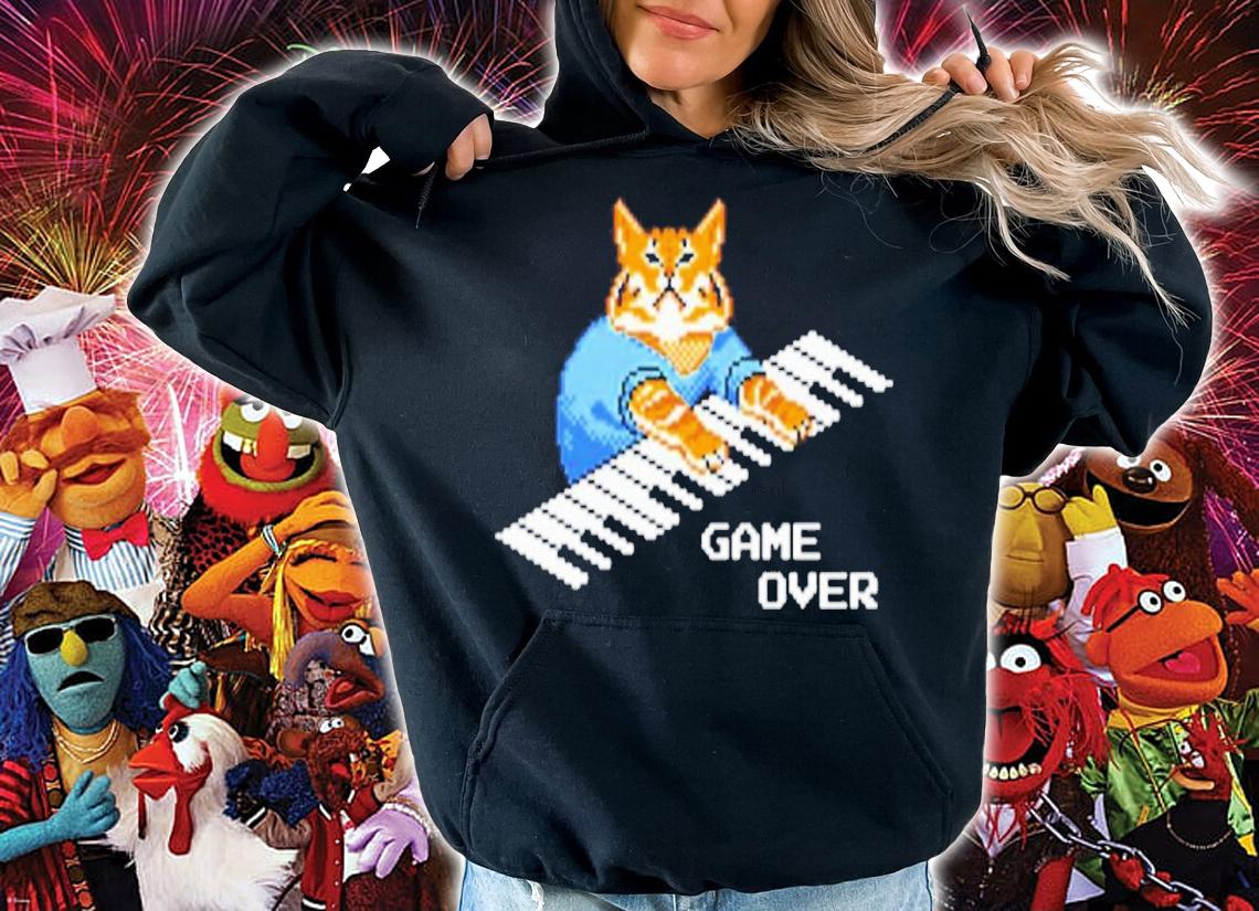 Roy IT Crowd Game Over Cat Keyboard Shirt t-shirt hoodie