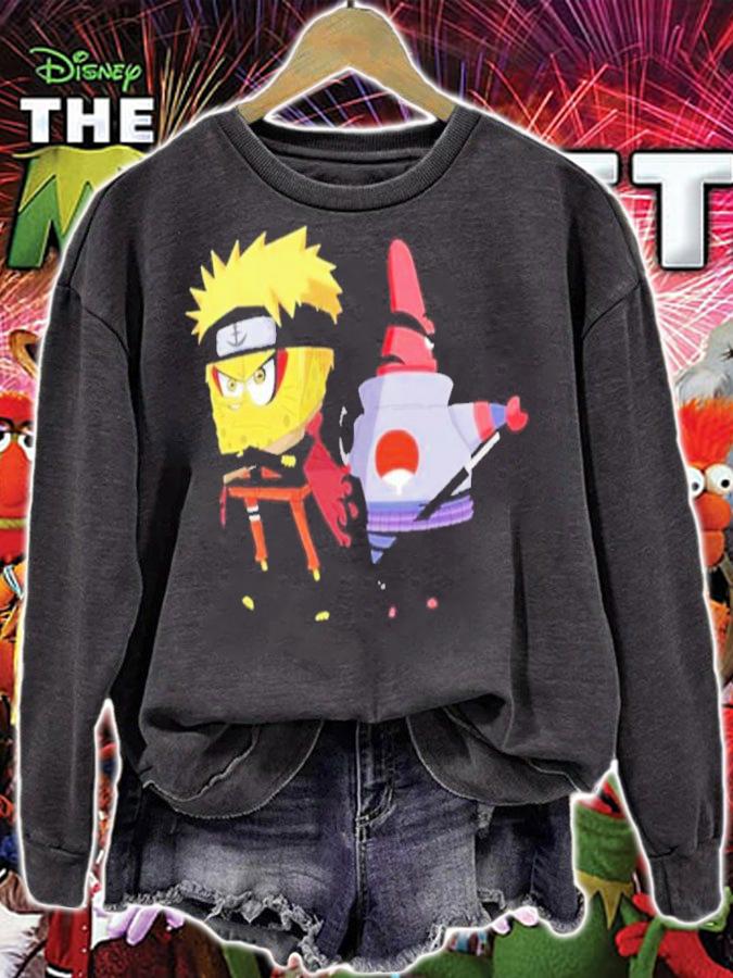 Spongebob Naruto Patrick Uchiha Shirt t-shirt