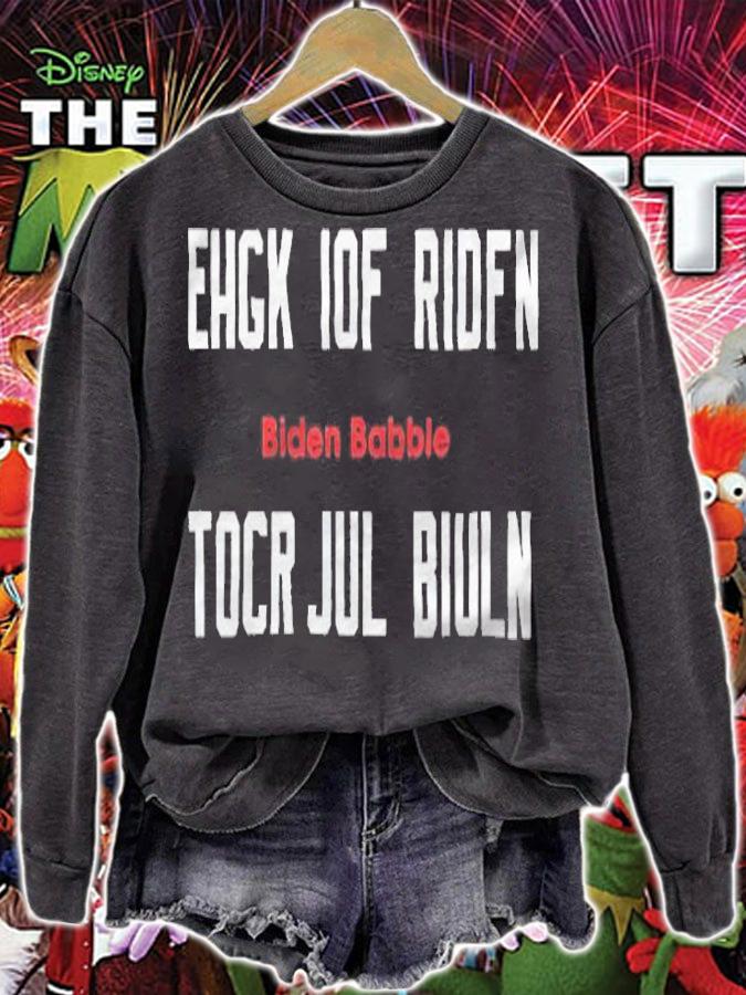 Ehgk iof ridfn tocr jul biuln Biden Babble 2021 T-shirt