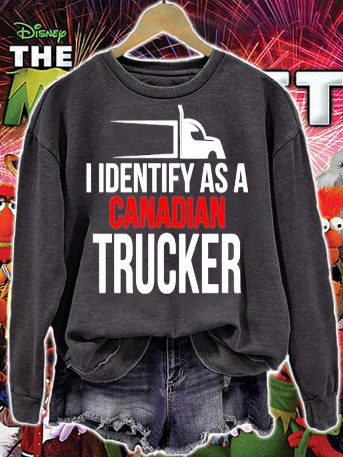 I Identify As A Canadian Trucker 2022 Shirt