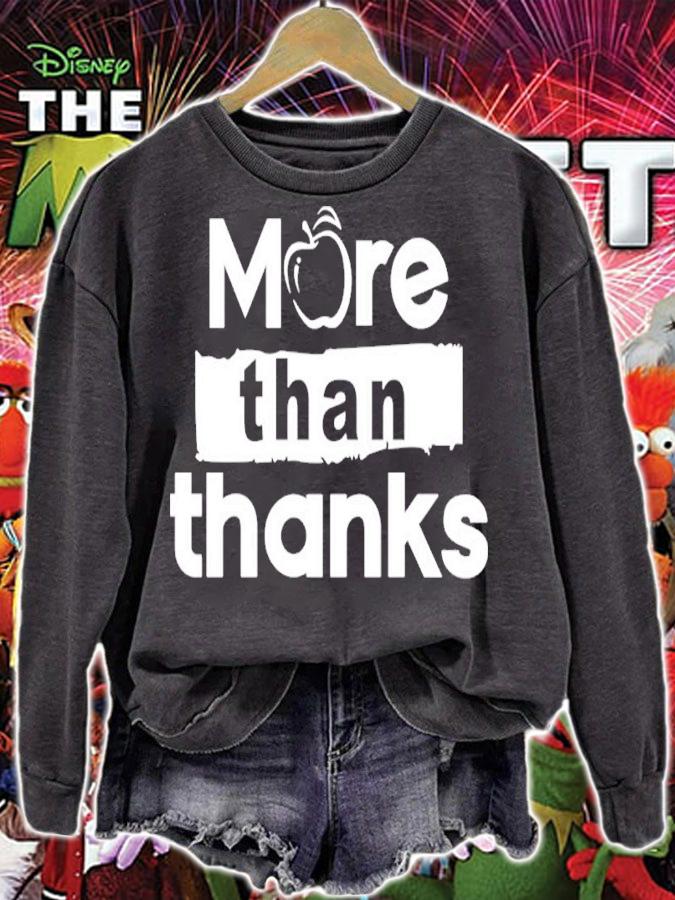 Johnqgoh More Than Thanks Shirt sweatshirt