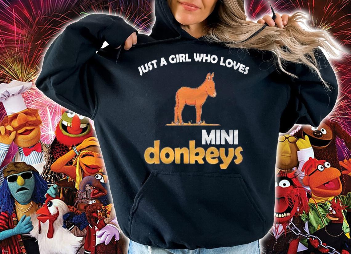 Just A Girl Miniature Pet Lover Mini Donkeys Shirt hoodie