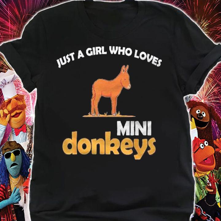 Just A Girl Miniature Pet Lover Mini Donkeys Shirt shirt