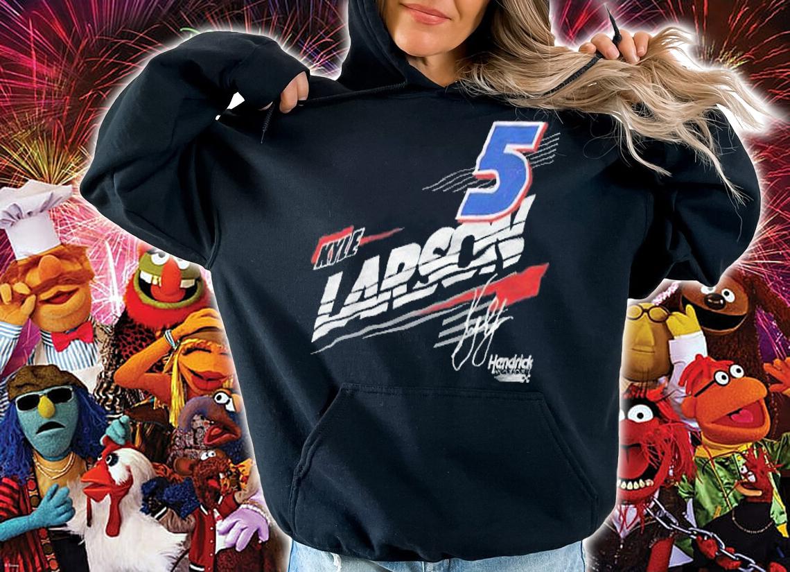 Kyle Larson 5 Hendrick signature T-shirt hoodie
