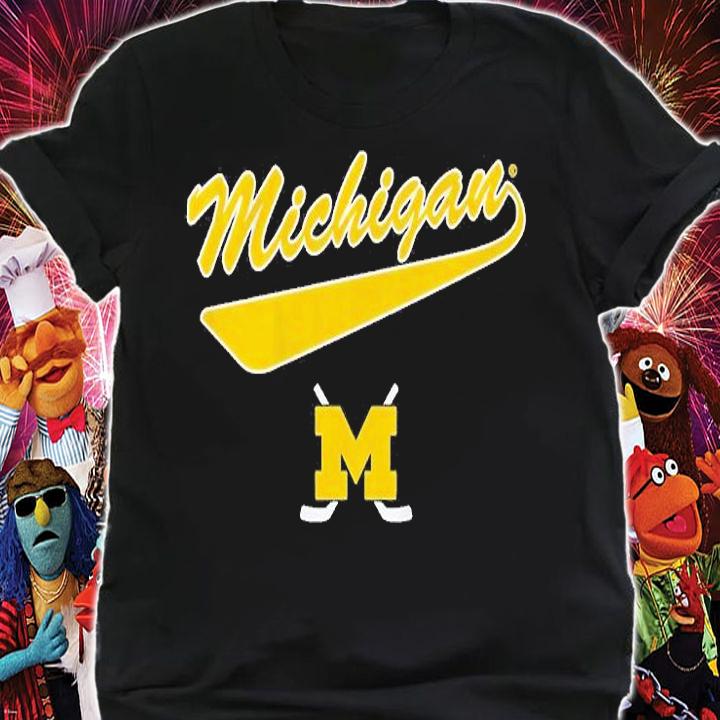 Michigan Hockey Script T-Shirt shirt
