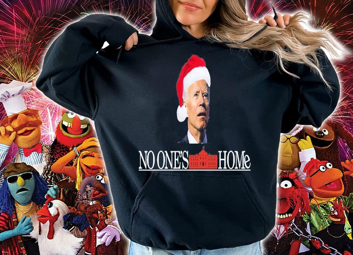 No One's Home Joe Biden Funny Christmas T-Shirt
