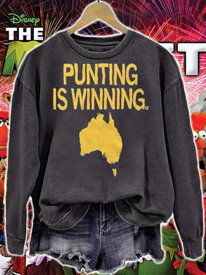 Punting is winning Iowa football Taylor 9 T-shirt sweatshirt