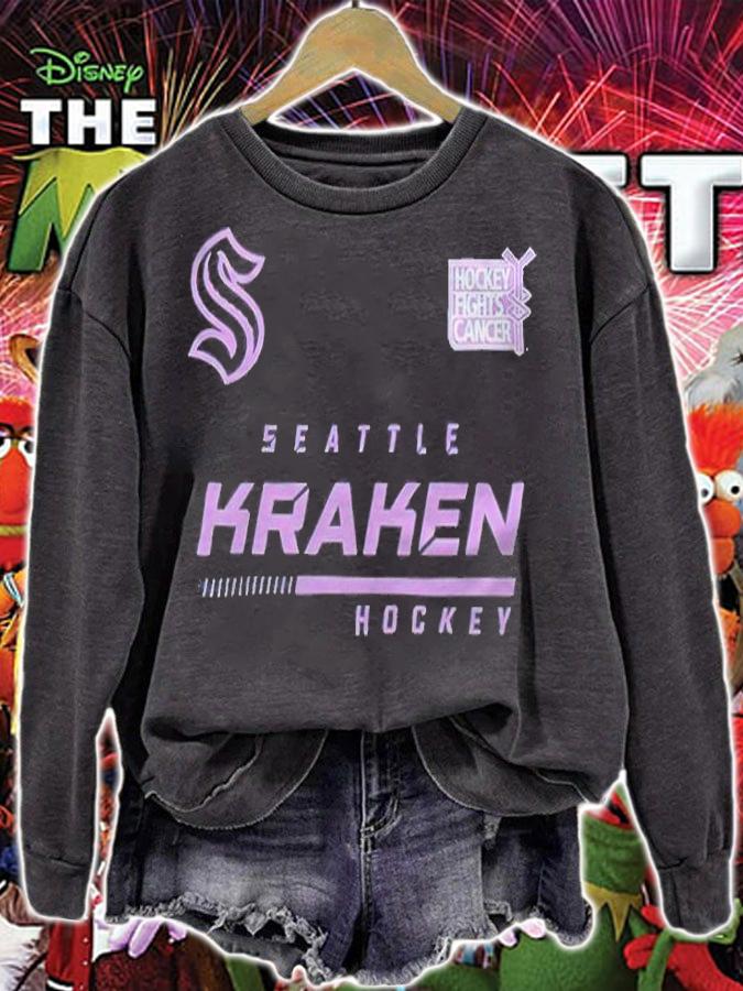 Seattle Kraken Hockey Fights Cancer T-shirt sweatshirt