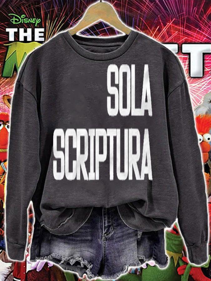 Sola Scriptura Scripture Alone Latin Shirt sweatshirt