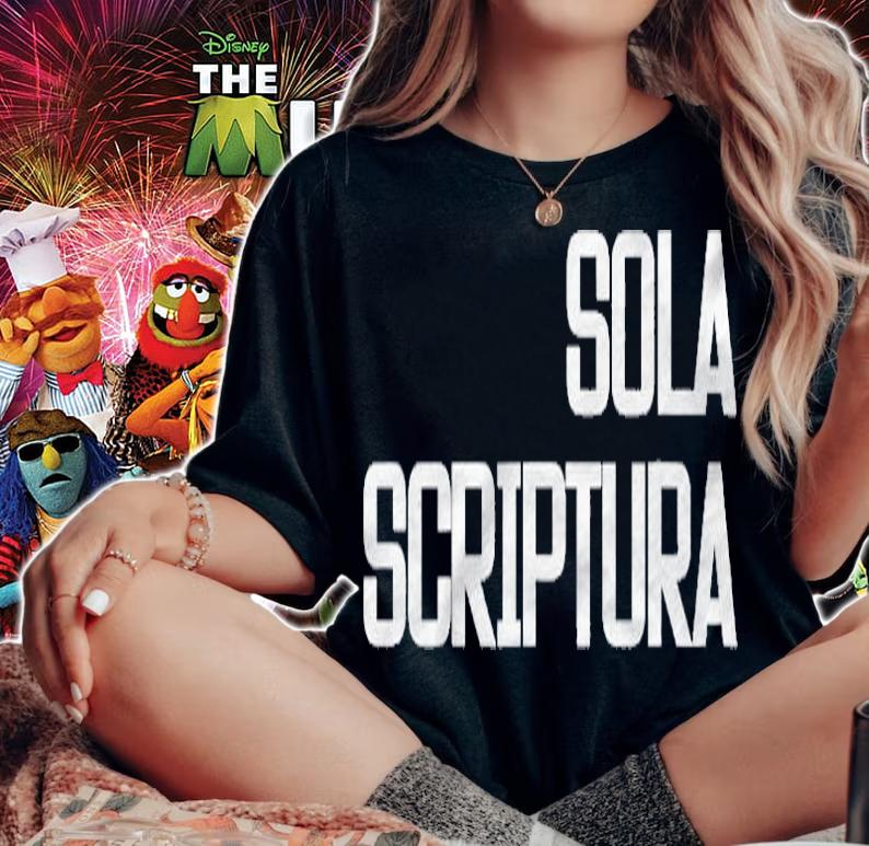 Sola Scriptura Scripture Alone Latin Shirt woman shirt
