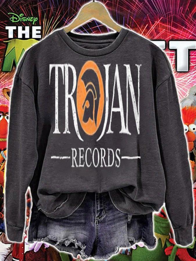 Trojan Records logo T-shirt sweatshirt