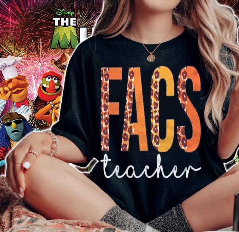 Facs Teacher Leopard Cute Fall Autumn Thanksgiving Shirt woman shirt