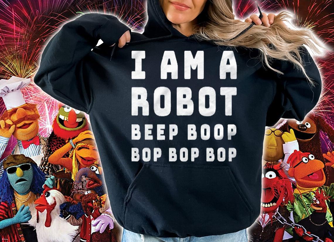 I Am A Robot Beep Boop Funny Halloween Shirt hoodie