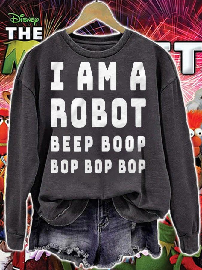 I Am A Robot Beep Boop Funny Halloween Shirt sweatshirt