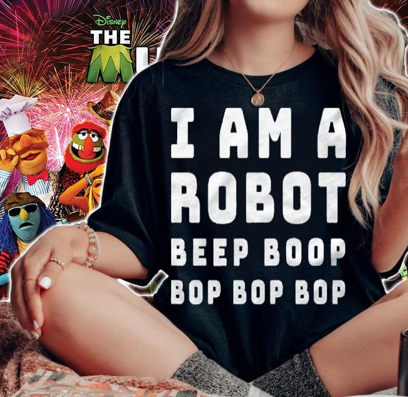 I Am A Robot Beep Boop Funny Halloween Shirt woman shirt