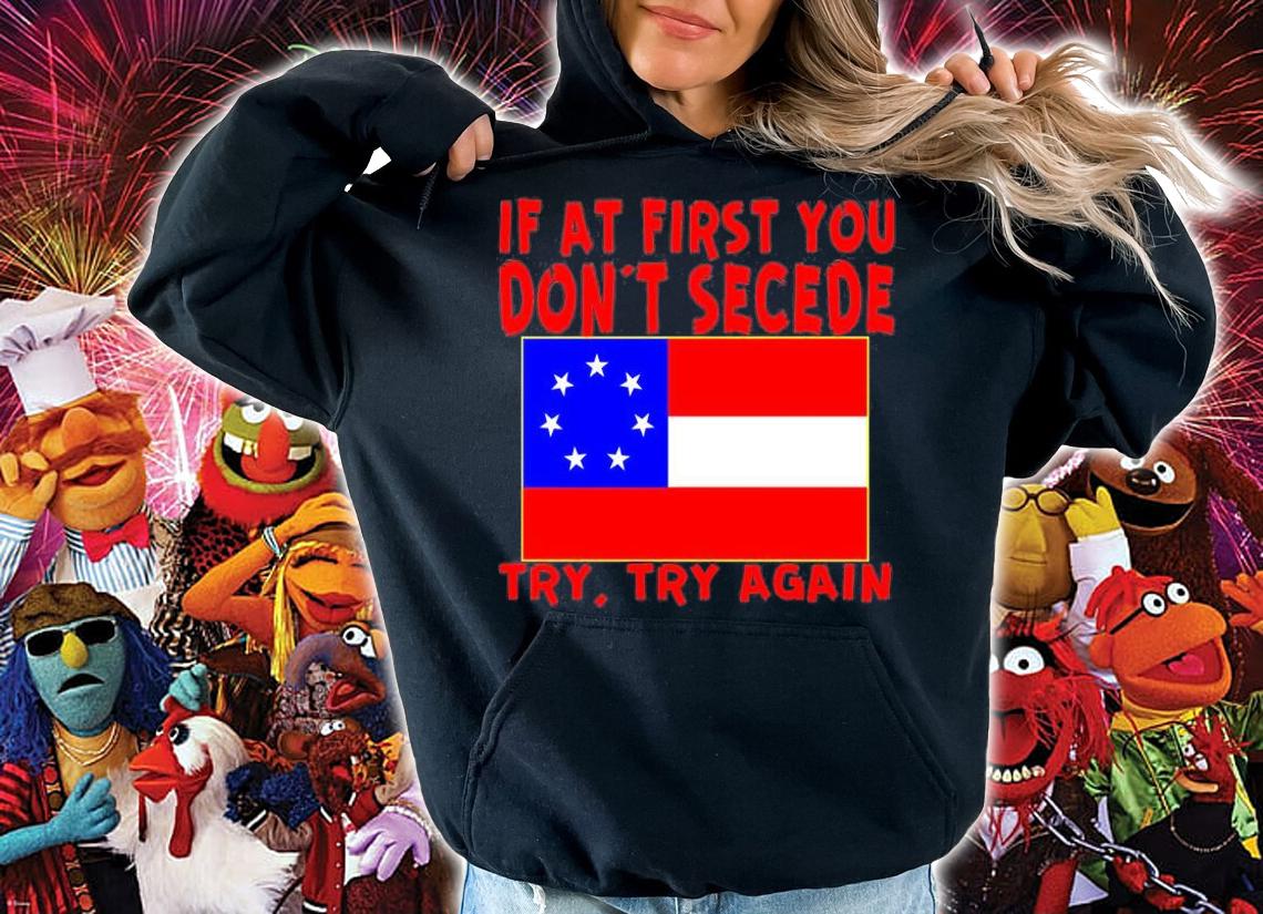 If At First You Dont Secede Try Try again T-Shirt