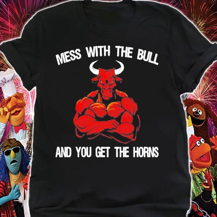 Mens Mess With The Bull And You Get The Horns T-Shirt shirt