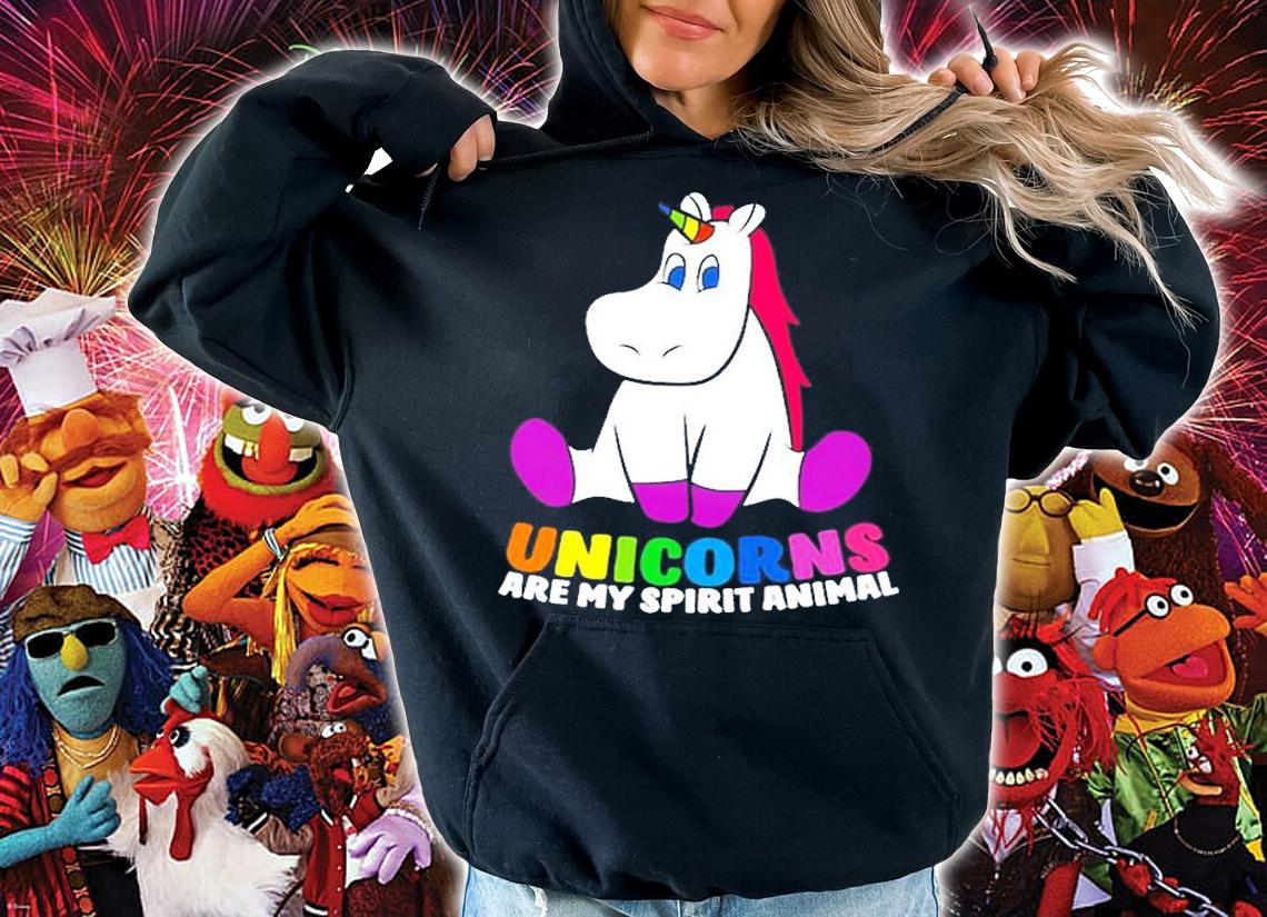 Unicorns Are My Spirit Animals Cute Unicorns Pullover T-Shirt hoodie