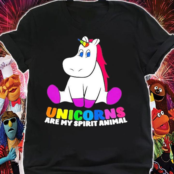 Unicorns Are My Spirit Animals Cute Unicorns Pullover T-Shirt shirt