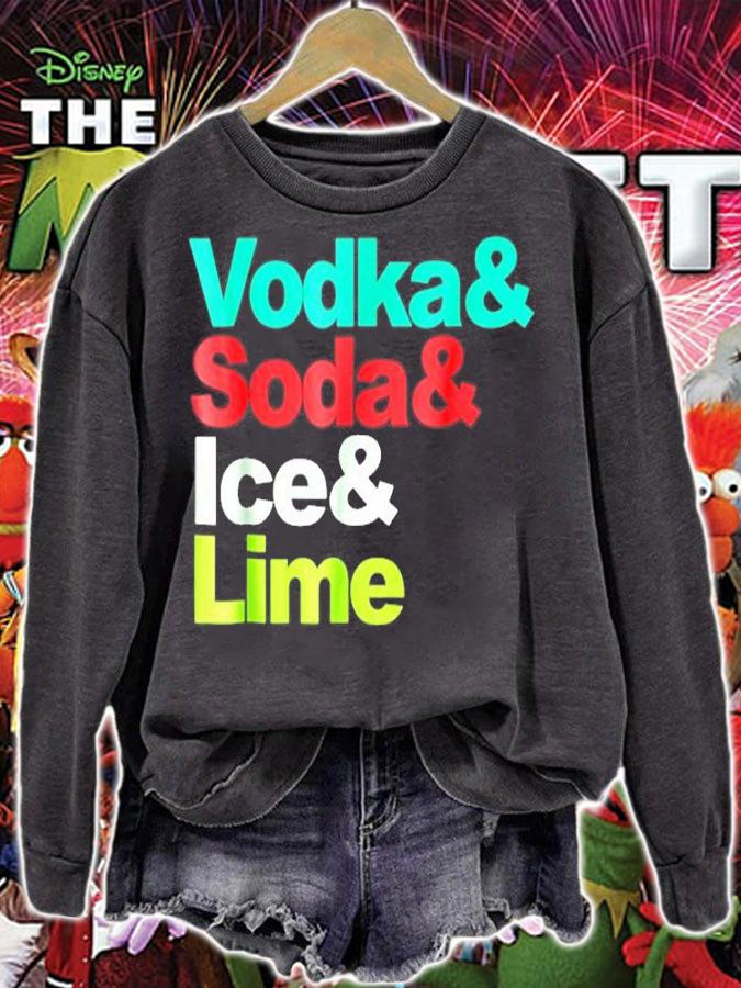 Vodka Soda Ice Lime T-Shirt