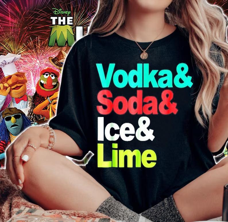 Vodka Soda Ice Lime T-Shirt