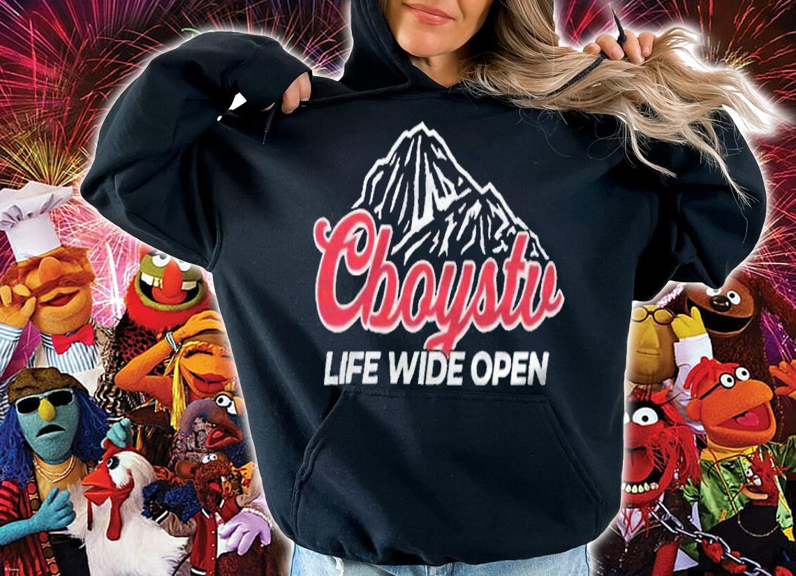 Cboystv life wide open T-shirt hoodie