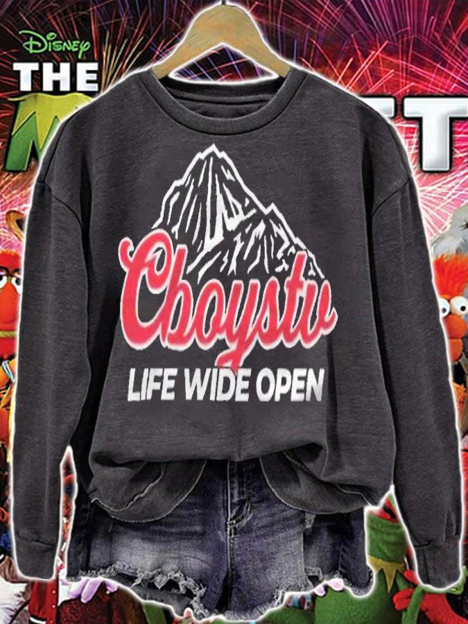 Cboystv life wide open T-shirt sweatshirt