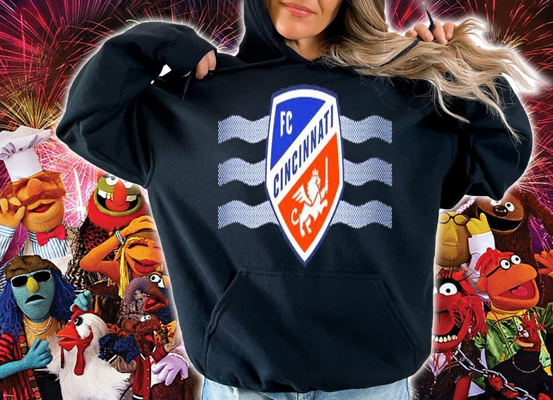 FC Cincinnati Shield And Waves T-Shirt