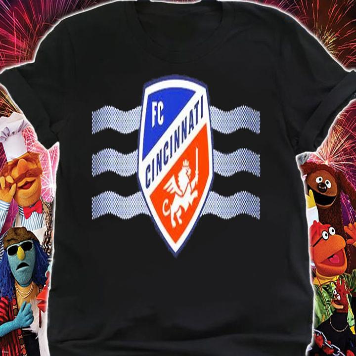 FC Cincinnati Shield And Waves T-Shirt