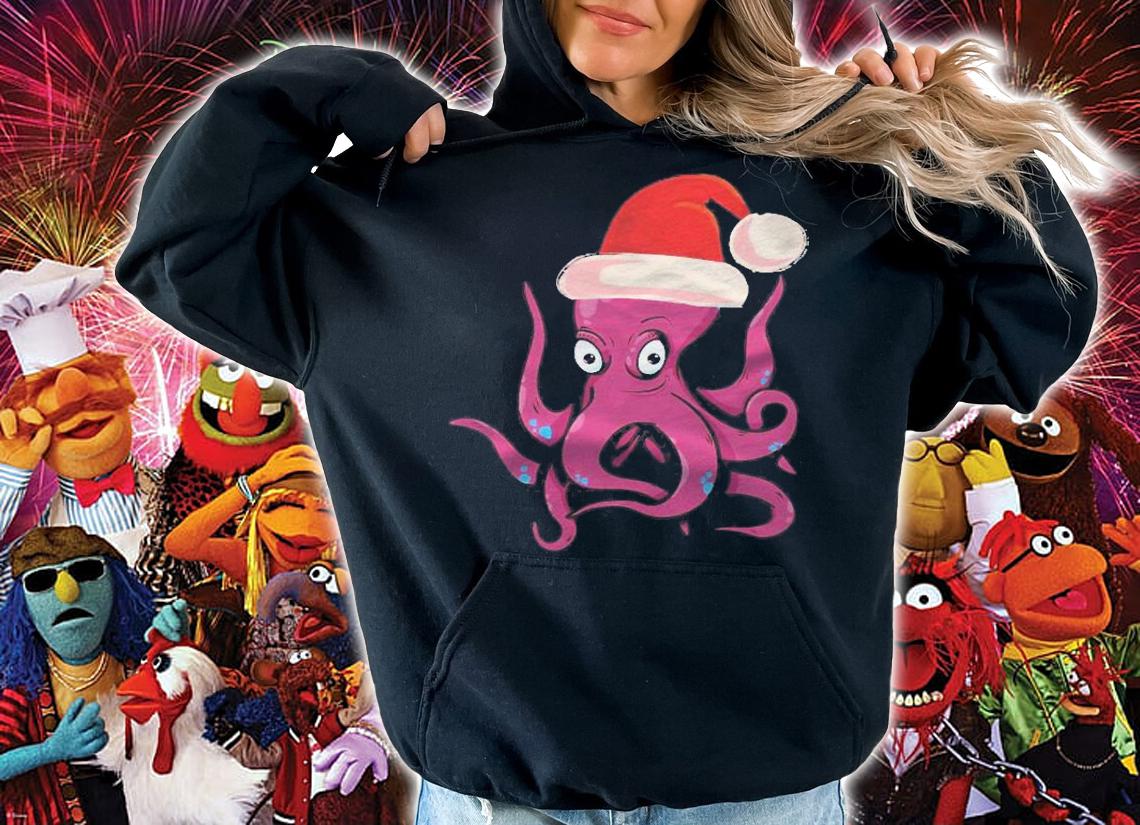 Santapus The Santa Octopus Christmas Shirt hoodie