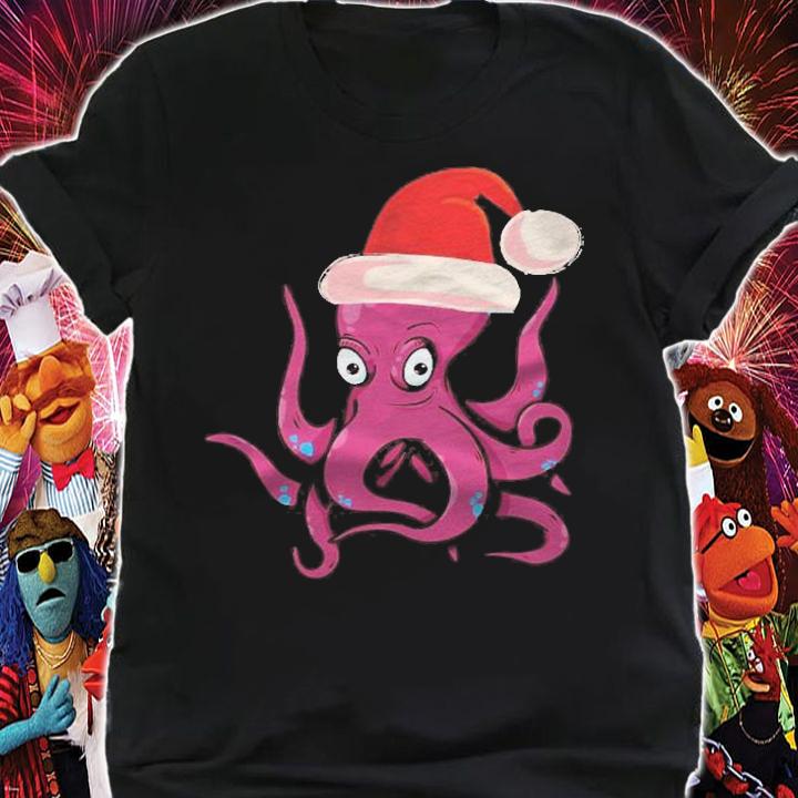 Santapus The Santa Octopus Christmas Shirt shirt