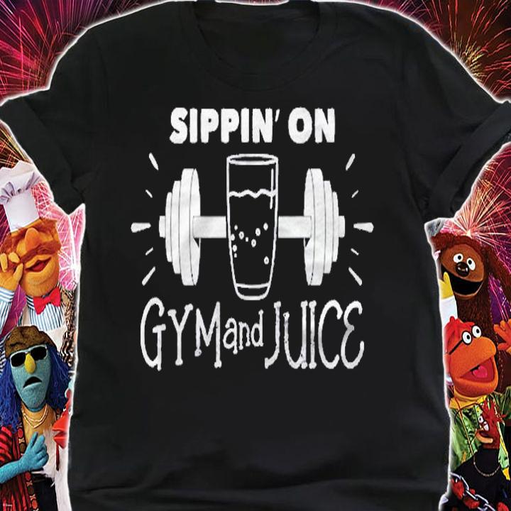 Sippin On Gym & Juice For Men Women Vegan Workout Shirt