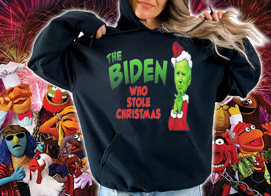 The Biden Who Stole Christmas 2021 Funny Joe Impeach Biden T-Shirt hoodie