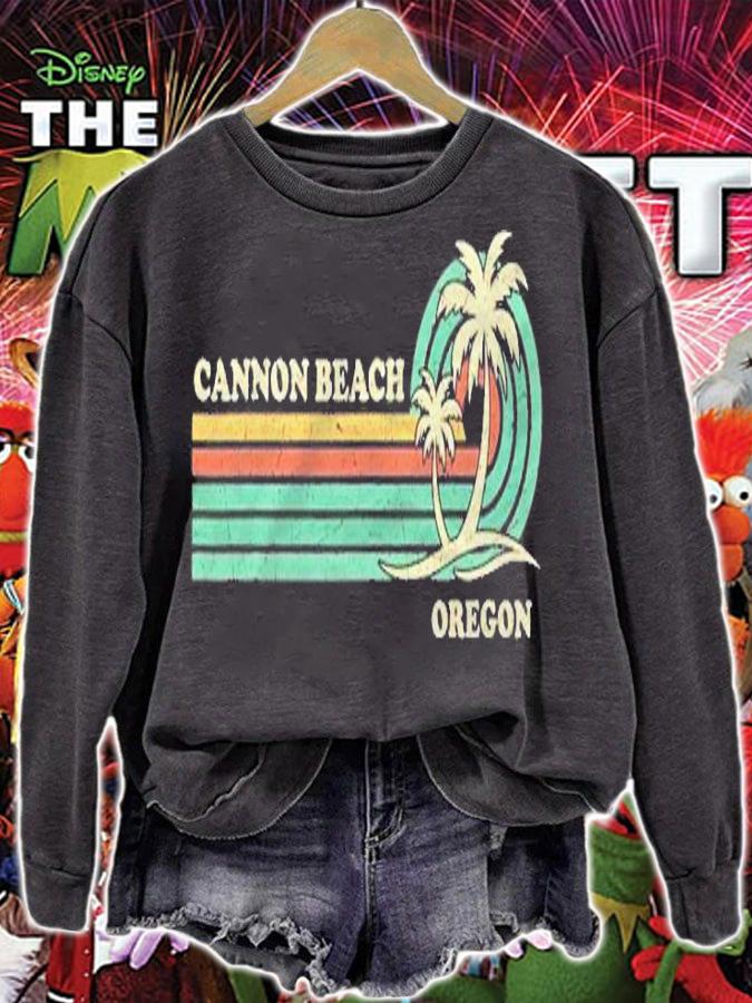 Vintage Retro Summer Vacation Oregon Cannon Beach Shirt