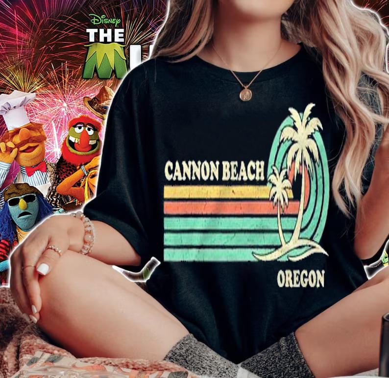 Vintage Retro Summer Vacation Oregon Cannon Beach Shirt