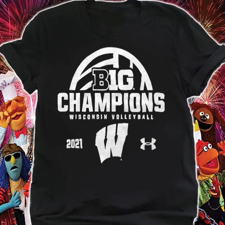 Wisconsin Badgers 2021 volleyball Big Ten Champions T-shirt