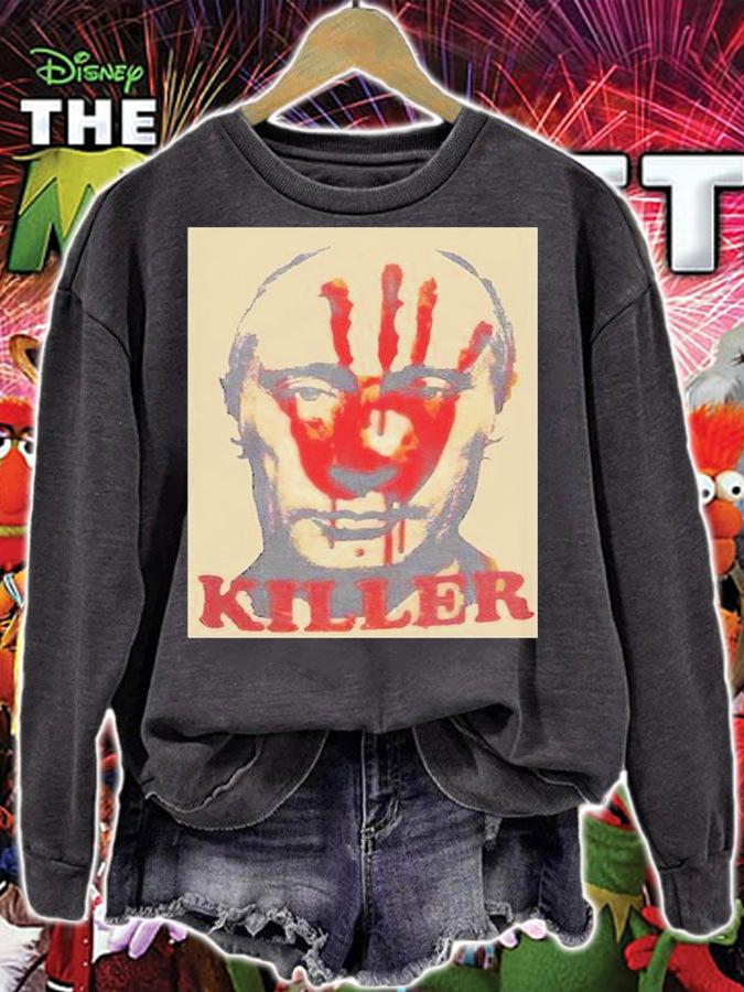Fuck Putin Youre Killer I Stand With Ukraine T-Shirt sweatshirt