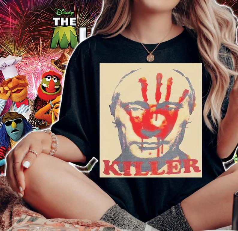 Fuck Putin Youre Killer I Stand With Ukraine T-Shirt woman shirt