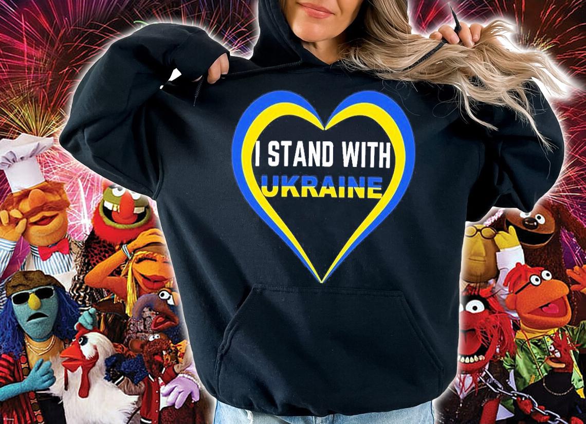 I Stand With Ukraine Support Heard T-Shirt hoodie
