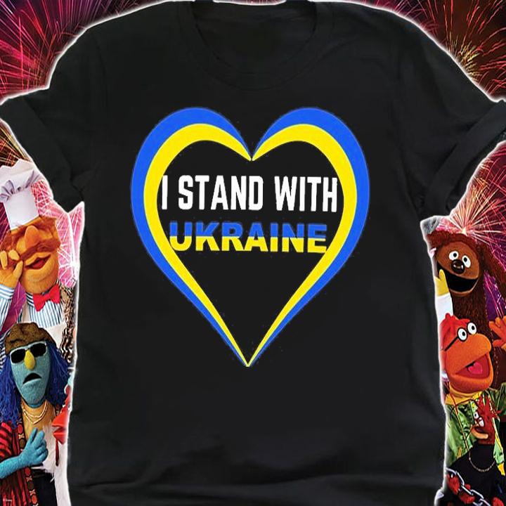 I Stand With Ukraine Support Heard T-Shirt shirt