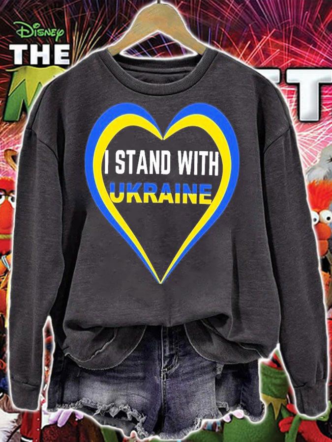 I Stand With Ukraine Support Heard T-Shirt sweatshirt