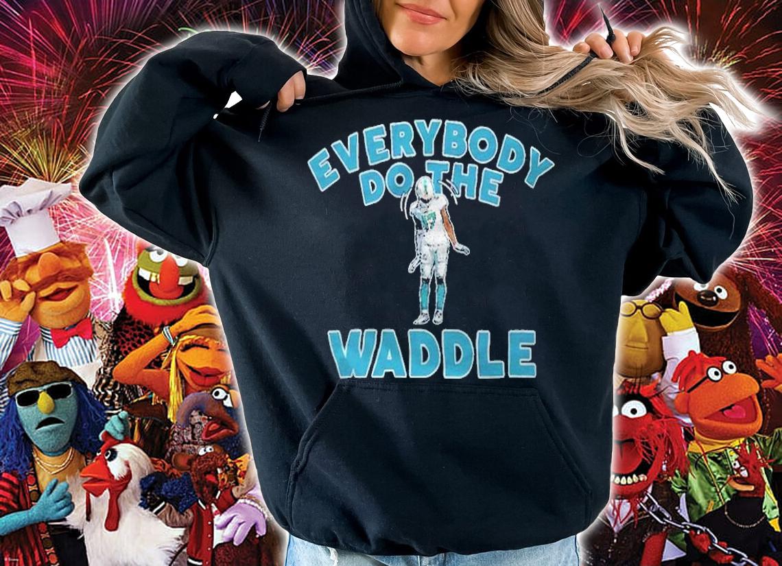 Jaylen Waddle Miami Dolphins Everybody do the waddle T-shirt hoodie