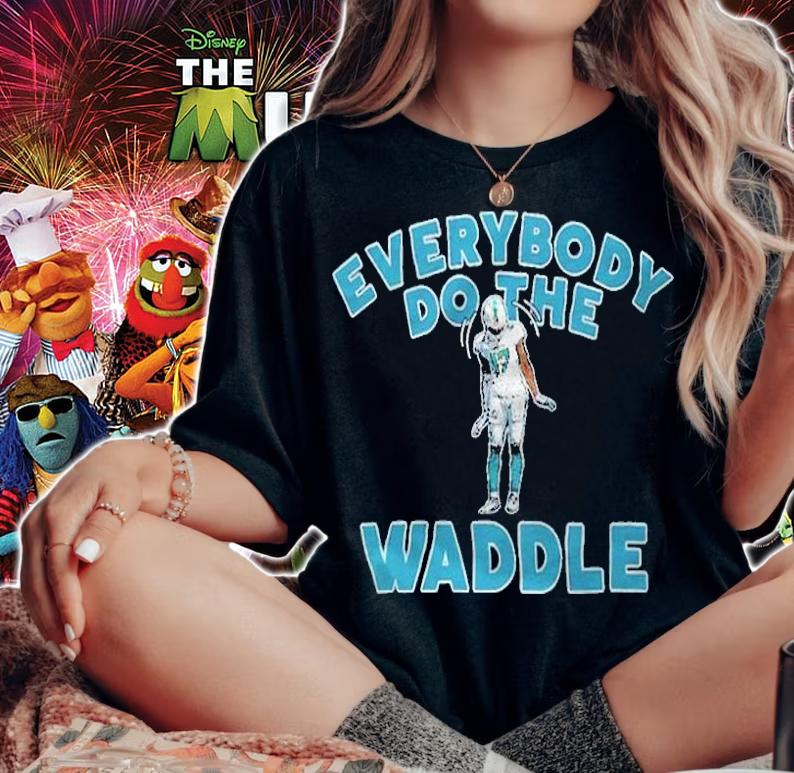 Jaylen Waddle Miami Dolphins Everybody do the waddle T-shirt woman shirt
