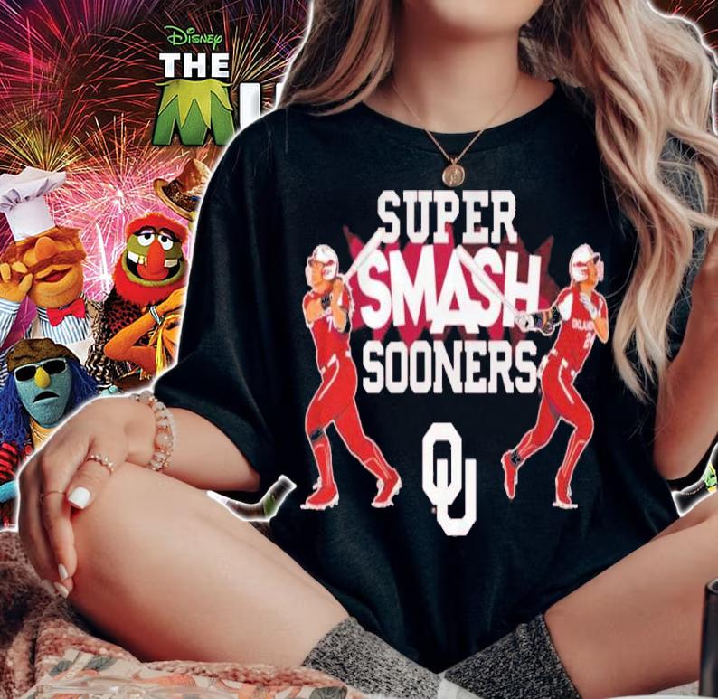 Oklahoma softball Super Smash Sooners shirt woman shirt