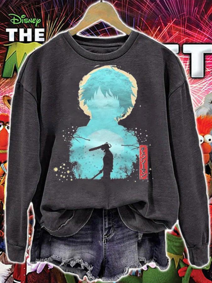 Chainsaw Man Denji character's shadow 2022 T-shirt sweatshirt