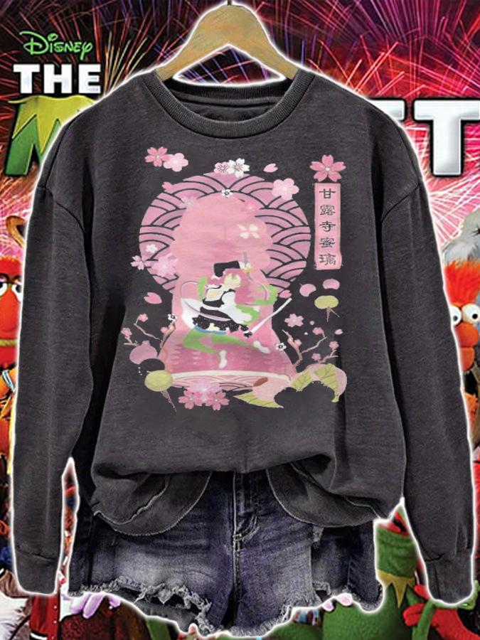 Demon Slayer Kanroji Mitsuri cherry blossom Japanese style T-shirt sweatshirt