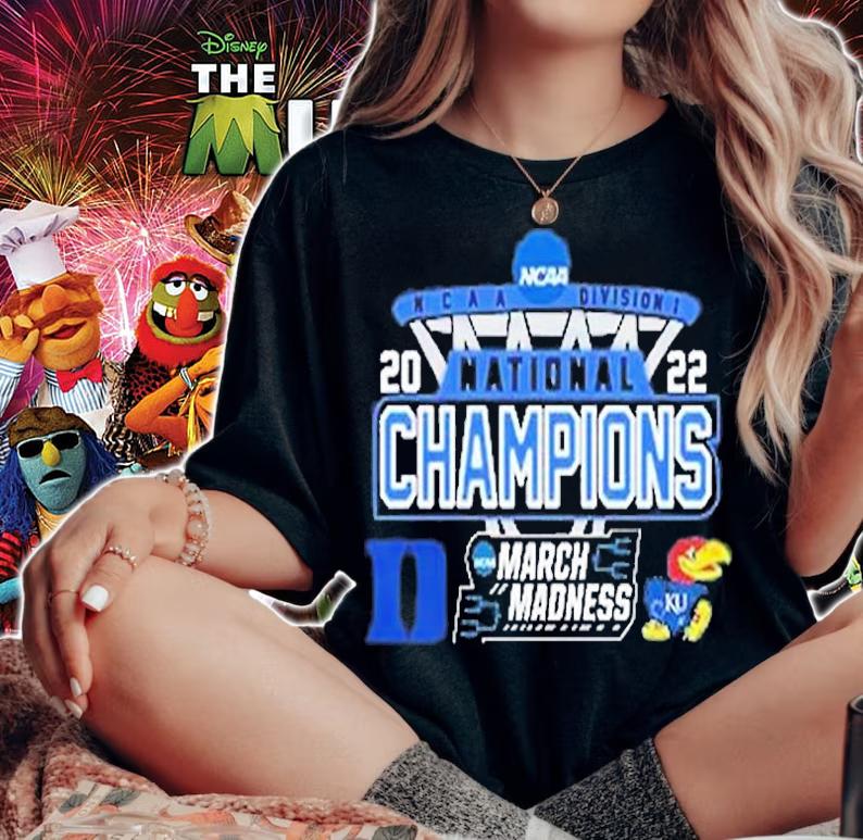 Duke Vs Kansas National Champions NCAA March Madness 2022 T-Shirt woman shirt