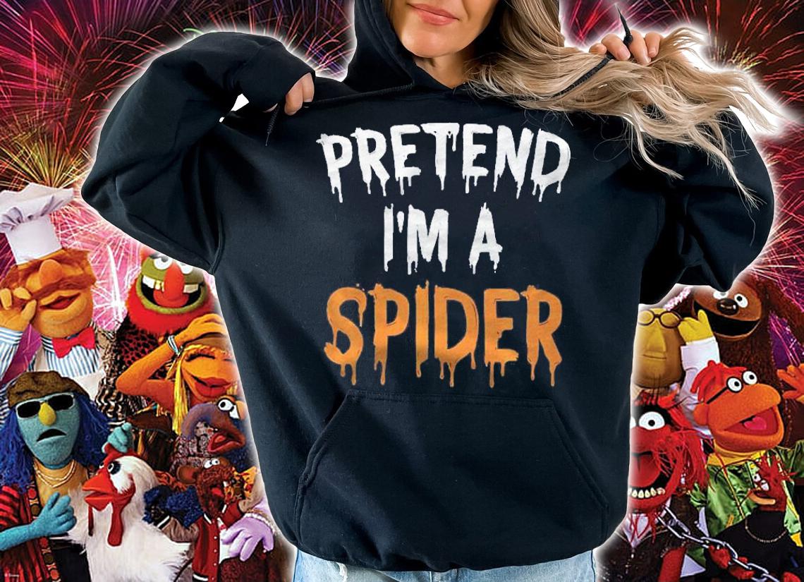 Funny Lazy Halloween Costume Shirt Pretend Im A Spider Premium Shirt