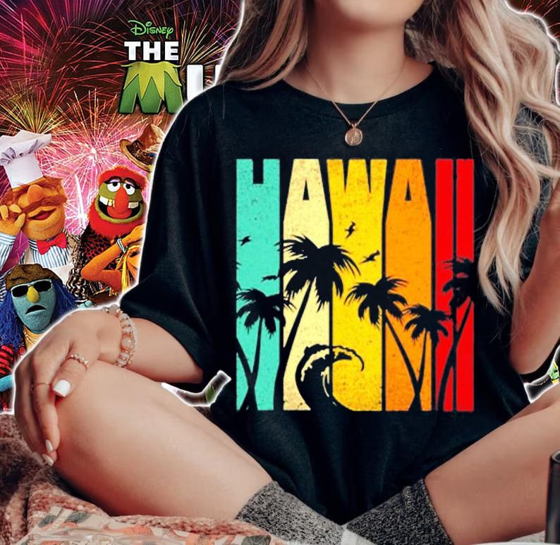 Hawaii Aloha State Vintage Retro Hawaiian Islands T-Shirt woman shirt