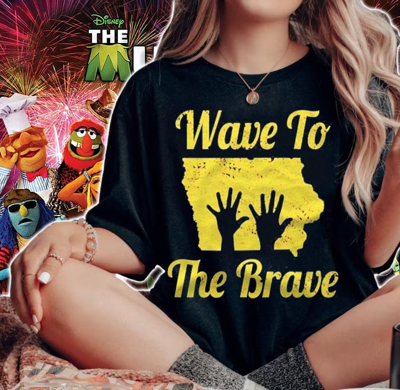 Iowa Wave To The Brave Hospital Hand Waving Hero Fan shirt woman shirt